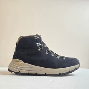 Danner Womens Size 8 Mountain 600 4.5in Black/Khaki Suede Hiking Boots 62288